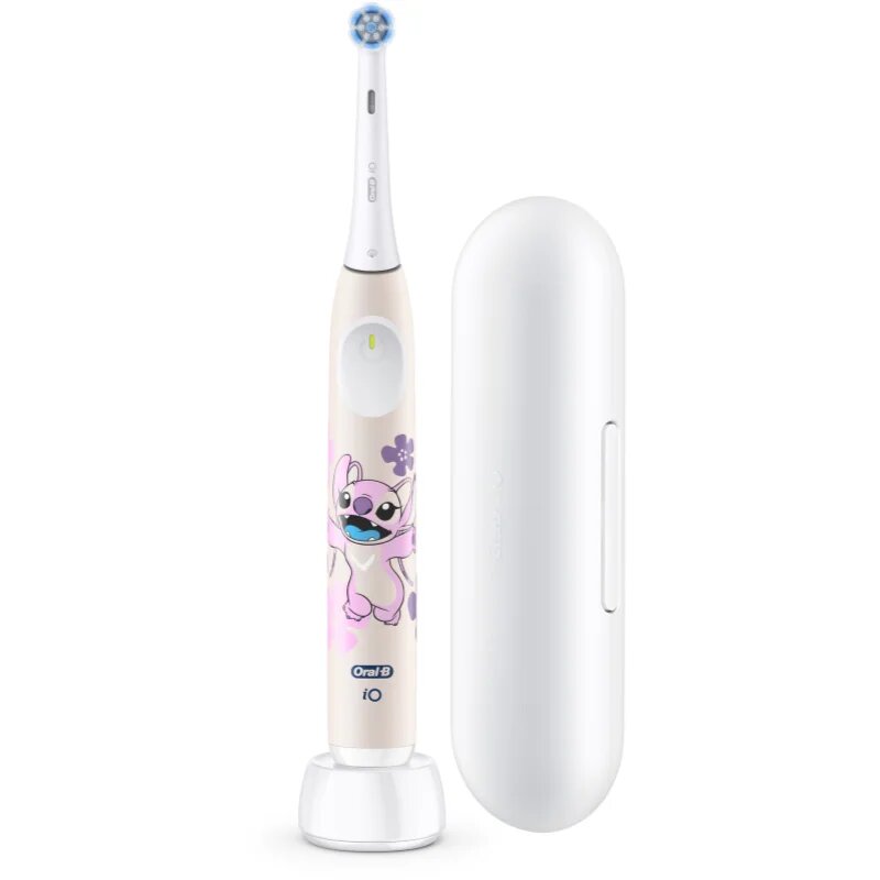 Oral-B iO Kids Disney Stitch Angel elektrický zubní kartáček pro děti s cestovním pouzdrem 6 y+ 1 ks