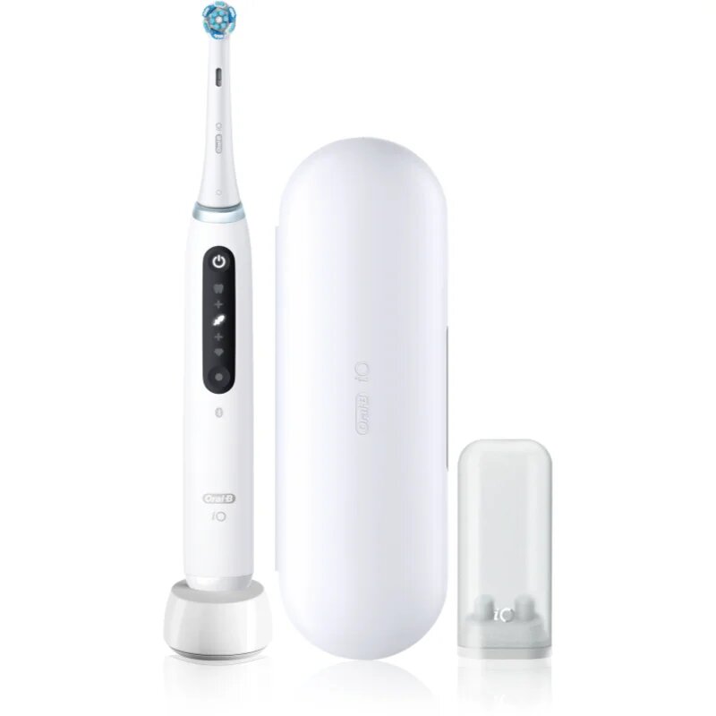 Oral-B iO5 elektrický zubní kartáček s pouzdrem Quite White 1 ks