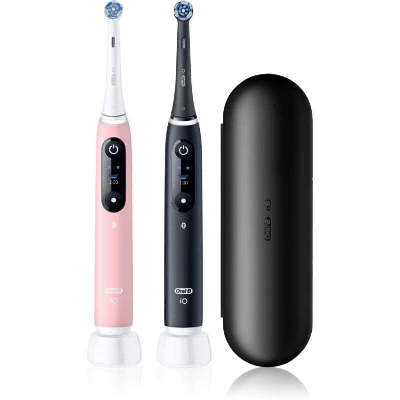Oral-B iO6 Connected Coach elektrický zubní kartáček s pouzdrem DUO BALENÍ 2 ks