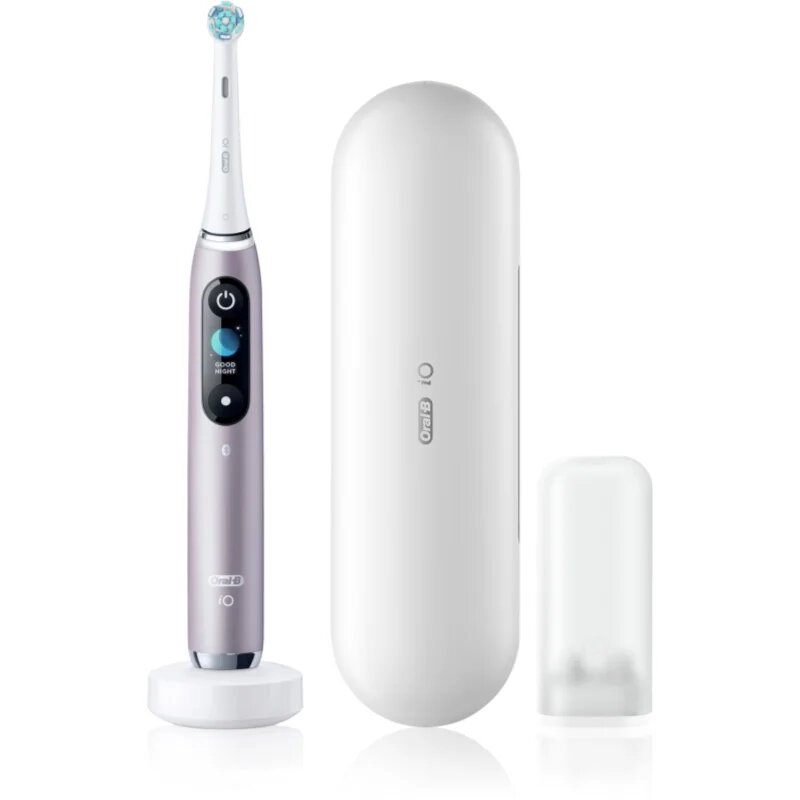 Oral-B iO9 elektrický zubní kartáček s nabíjecím pouzdrem Rose Quartz 1 ks