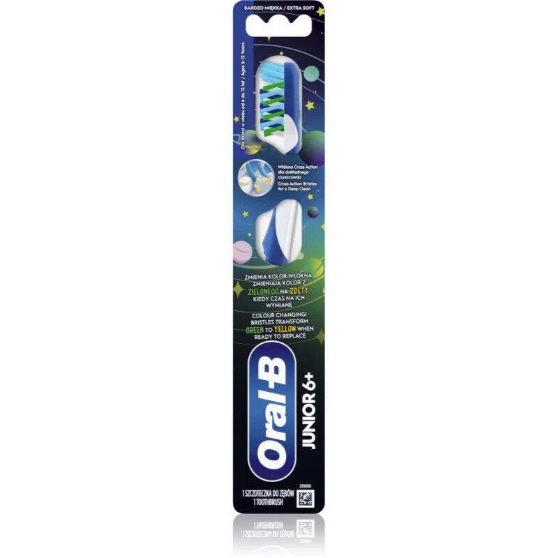 Oral-B Junior 6+ zubní kartáček pro děti 6-12 let 1 ks