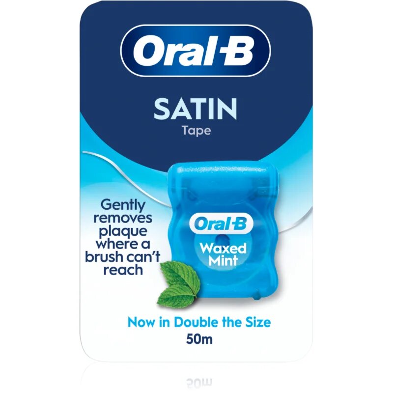 Oral-B Satin Tape Waxed Mint dentální nit máta 50 m