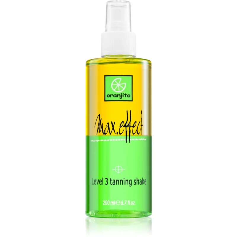 Oranjito Level 3 Shake dvoufázový opalovací sprej do solária 200 ml