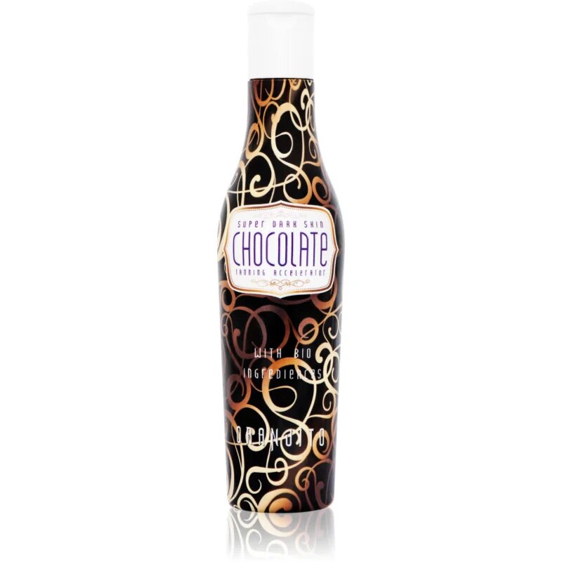 Oranjito Max. Effect Chocolate opalovací mléko do solária s biosložkami a urychlovačem opálení 200 ml