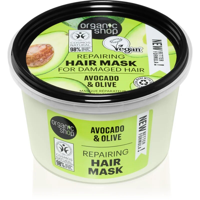 Organic Shop Avocado & Olive regenerační maska na vlasy 250 ml