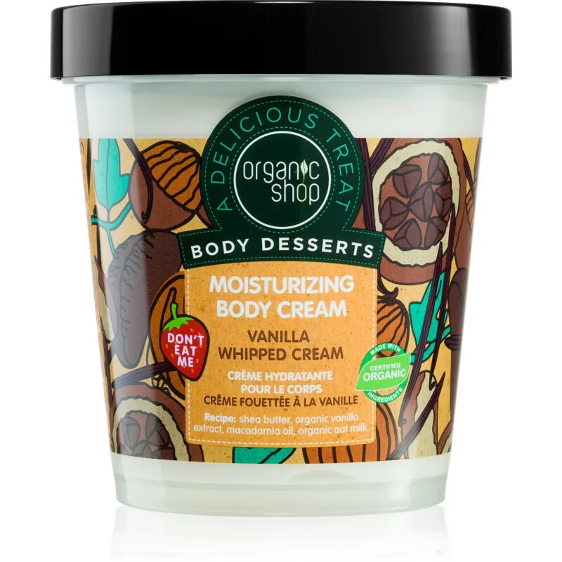 Organic Shop Body Desserts Vanilla hydratační tělový krém 450 ml