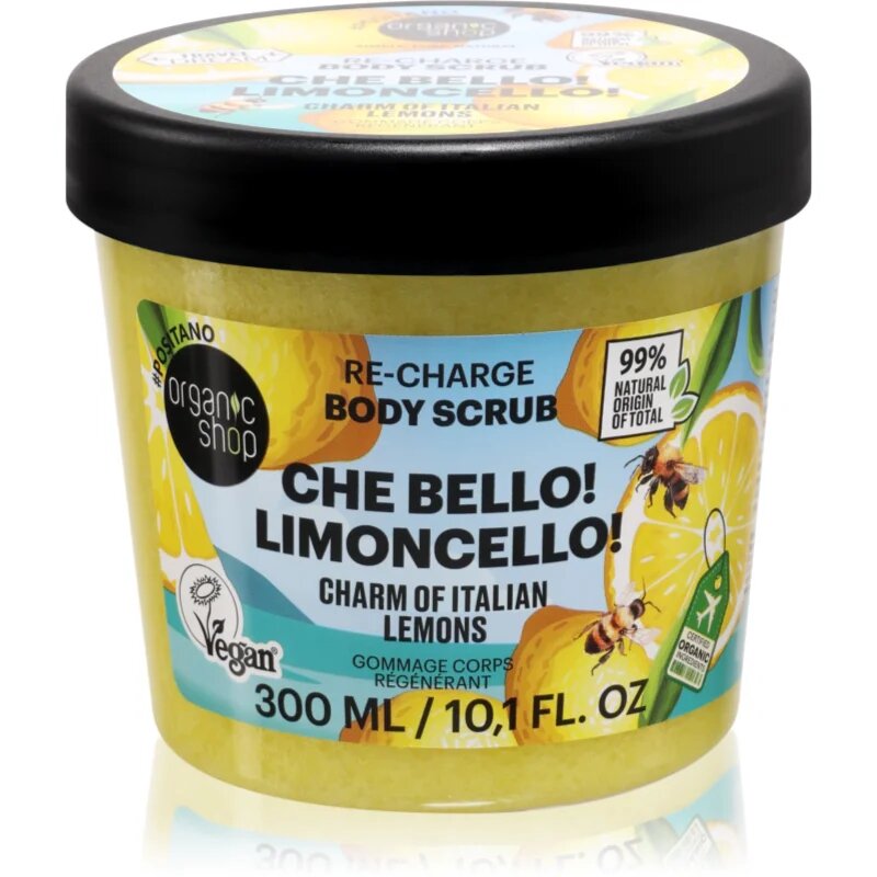 Organic Shop Body Scrub Che Bello! Limoncello! energizující tělový peeling 300 ml
