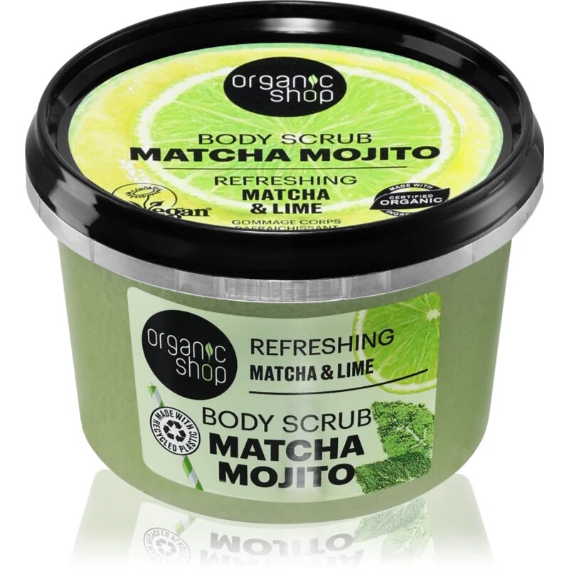 Organic Shop Matcha Mojito osvěžující tělový peeling 250 ml