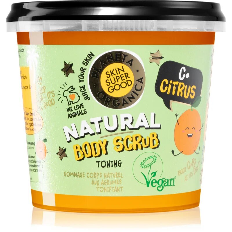Organic Shop Skin Super Good C+ Citrus osvěžující tělový peeling s vitaminem C 360 ml