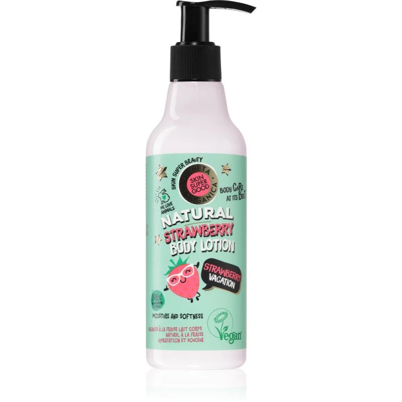 Organic Shop Skin Super Good Strawberry Vacation jemné hydratační tělové mléko 250 ml