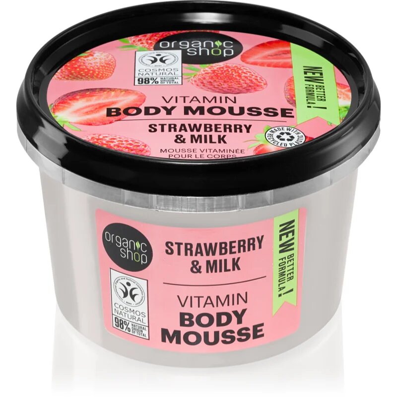 Organic Shop Strawberry & Milk tělová pěna 250 ml