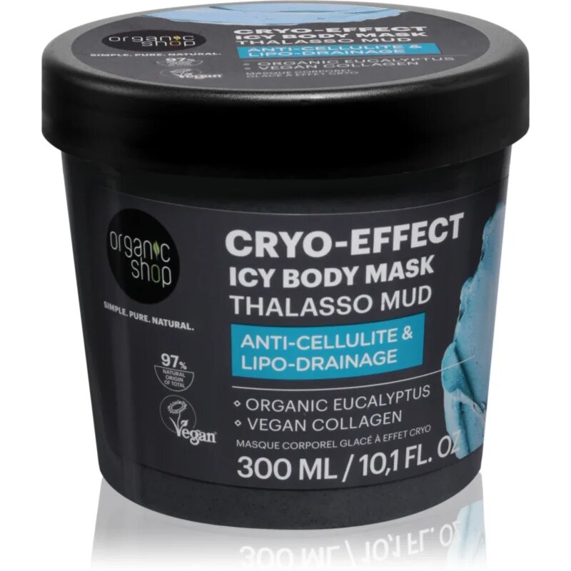 Organic Shop Thalasso Cryo-Effect Ice Body Mask tělová maska na celulitidu s chladivým účinkem 300 ml