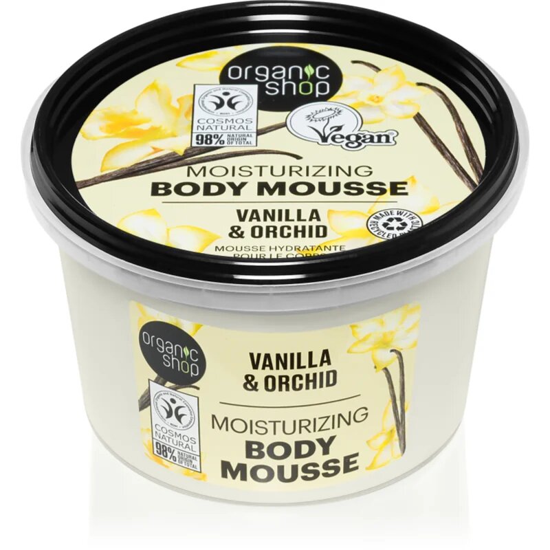 Organic Shop Vanilla & Orchid tělová pěna s vanilkou 250 ml