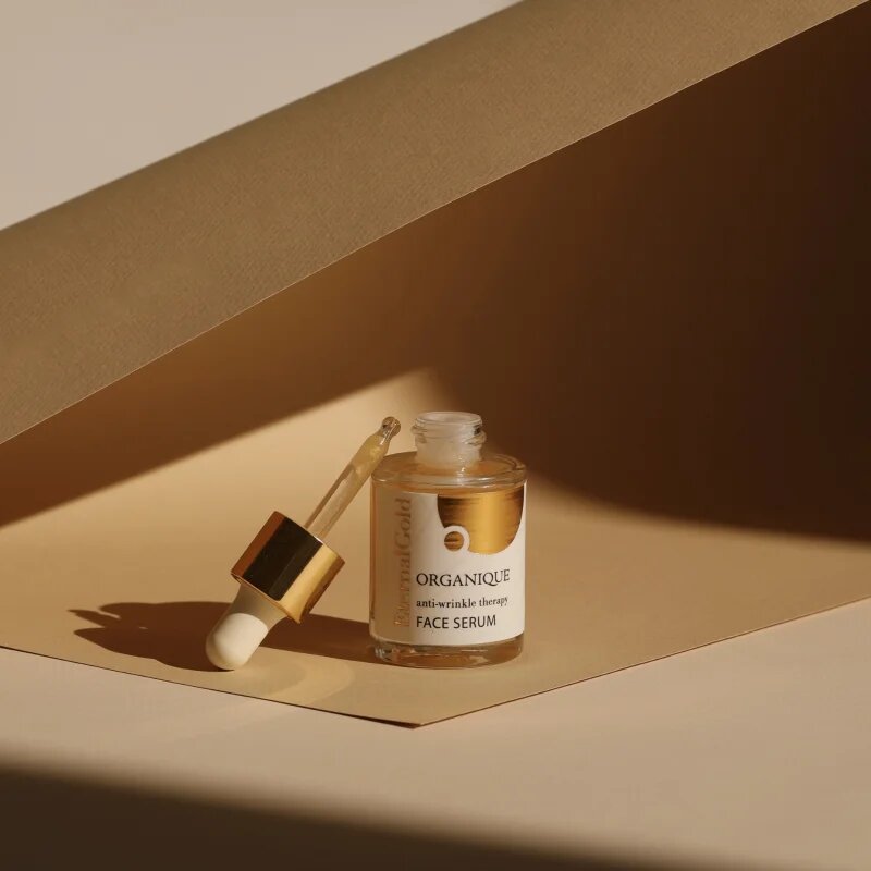 Organique Eternal Gold Anti-Wrinkle Therapy zpevňující pleťové sérum 30 ml