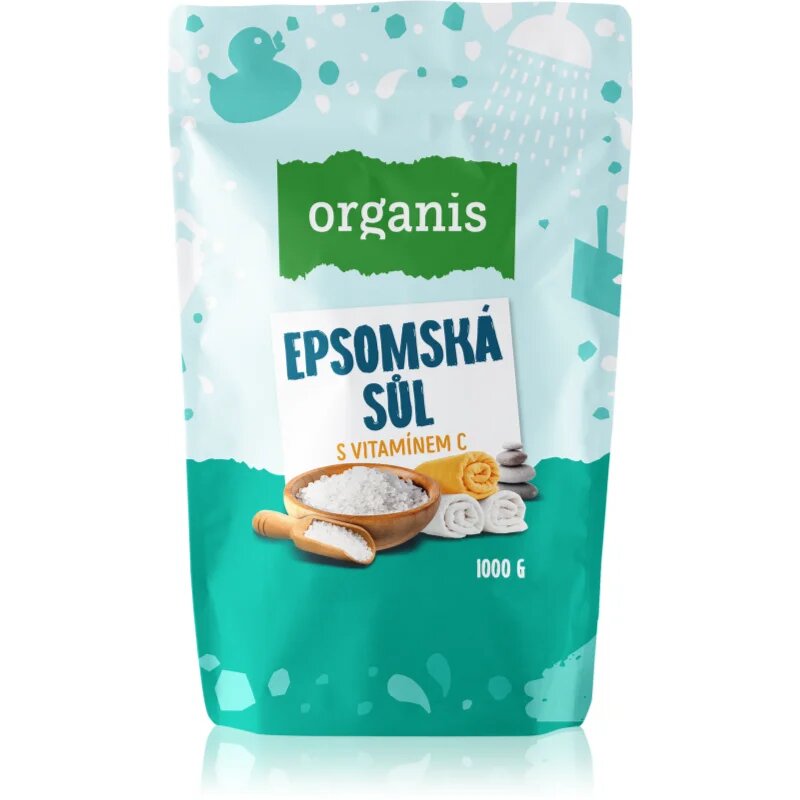 Organis Epsomská sůl s vitamínem C sůl do koupele 1000 g