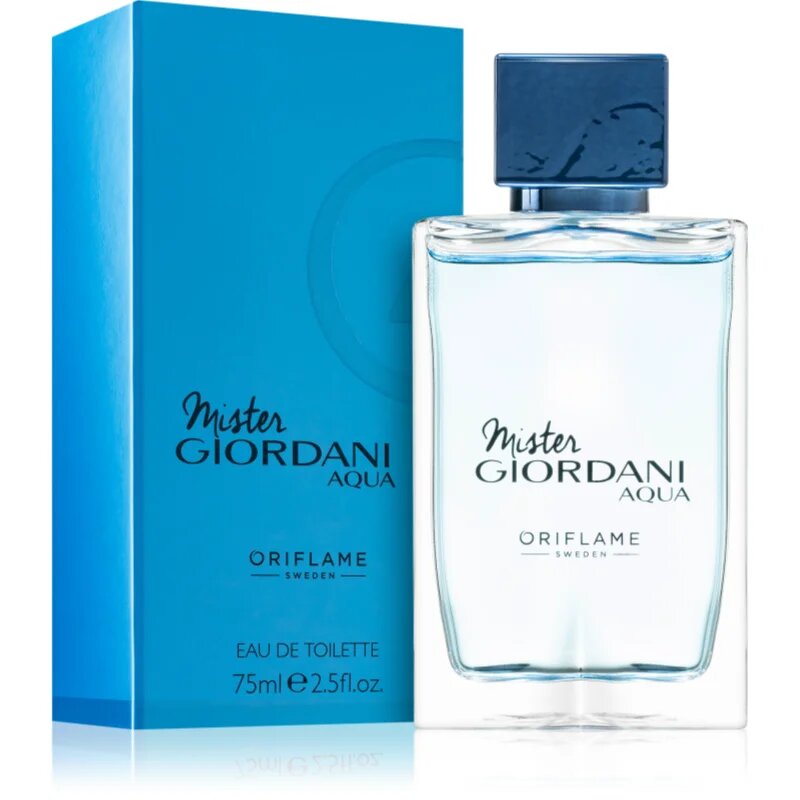 Oriflame Mister Giordani Aqua toaletní voda pro muže 75 ml