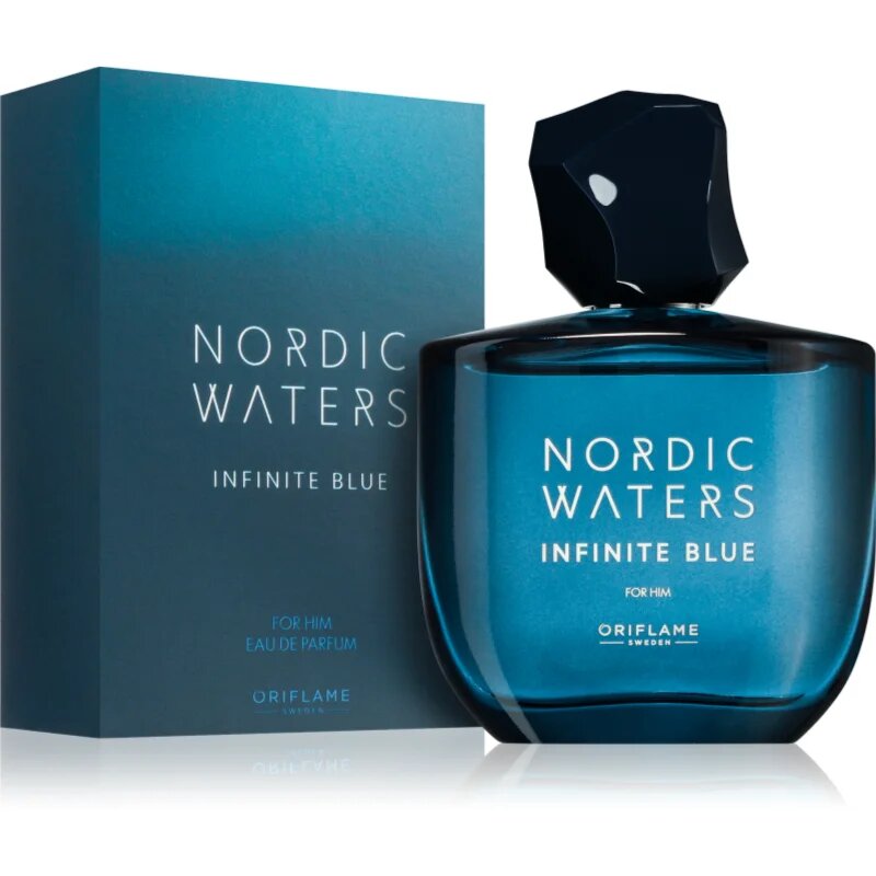 Oriflame Nordic Waters Infinite Blue parfémovaná voda pro muže 75 ml