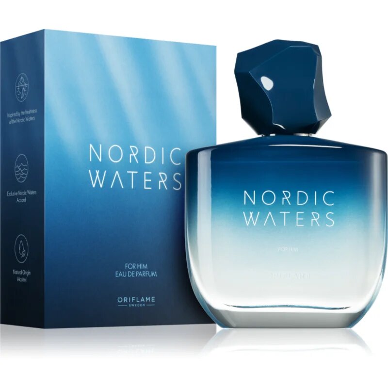 Oriflame Nordic Waters parfémovaná voda pro muže 75 ml