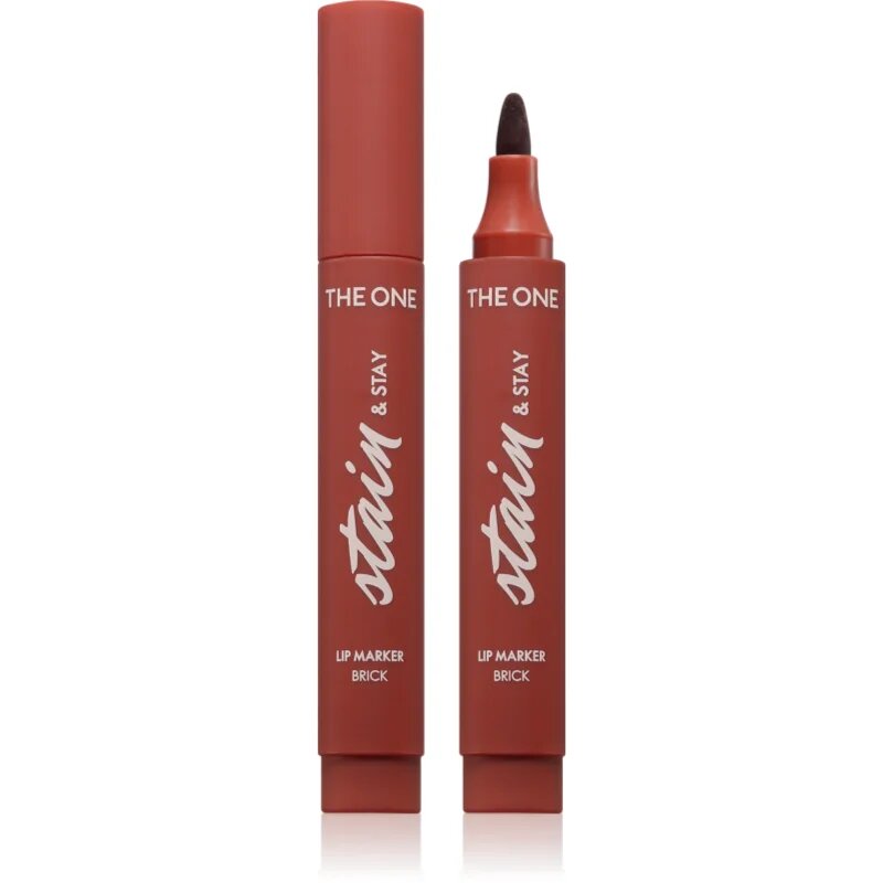 Oriflame The One Stain & Stay dlouhotrvající rtěnka ve fixu odstín Brick 2.5 g