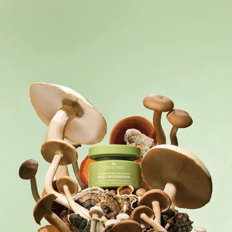 Origins Dr. Andrew Weil for ™ Mega-Mushroom Dark Spot Moisturizer sjednocující hydratační krém proti nedokonalostem pleti 50 ml
