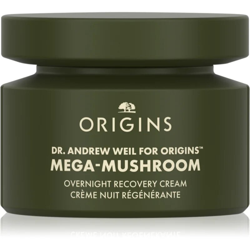 Origins Dr. Andrew Weil for ™ Mega-Mushroom Overnight Recovery Cream zklidňující a hydratační maska na noc 50 ml
