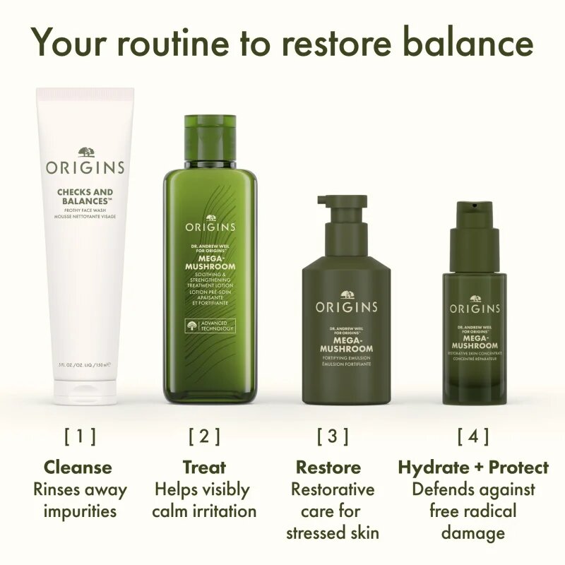 Origins Dr. Andrew Weil for ™ Mega-Mushroom Relief & Resilience Soothing Treatment Lotion zjemňující a zklidňující pleťová voda 200 ml