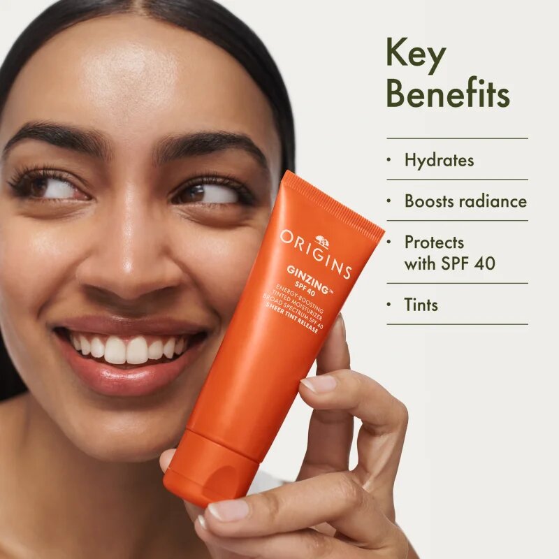 Origins GinZing™ Energy-Boosting Tinted Moisturizer denní krém s revitalizačním účinkem SPF 40 odstín 3 50 ml