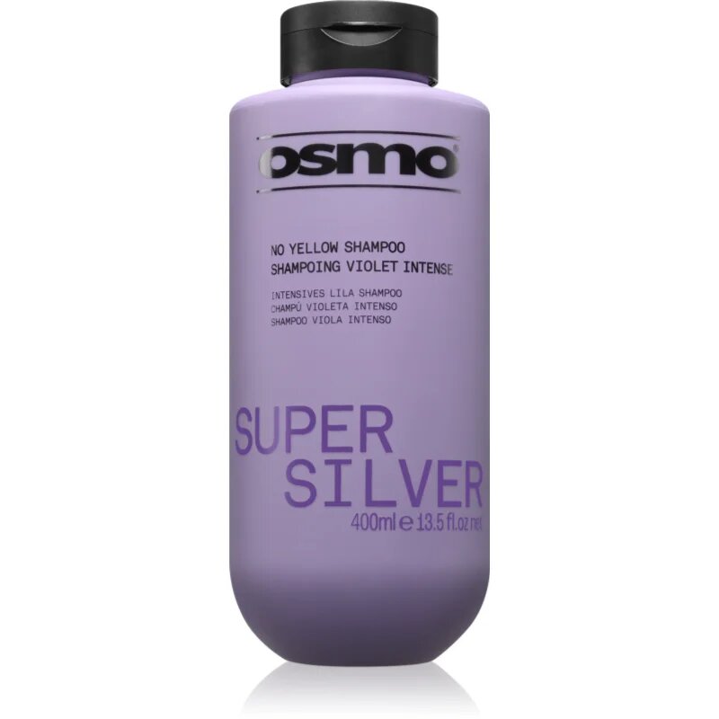 Osmo Super Silver No Yellow Shampoo šampon proti žlutým tónům pro blond a šedivé vlasy 400 ml