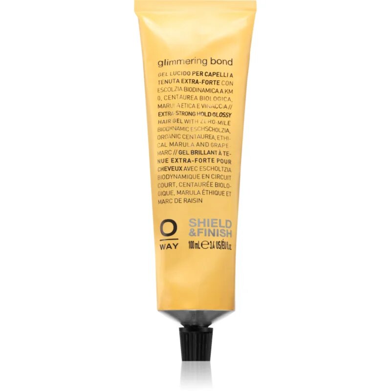 Oway Shield & Finish Glimmering Bond extra silný gel pro pevné lesklé účesy 100 ml