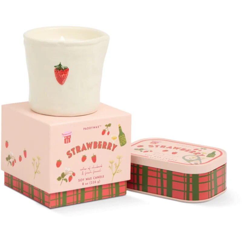 Paddywax Bistro Tin Strawberry vonná svíčka v plechovce 127 g