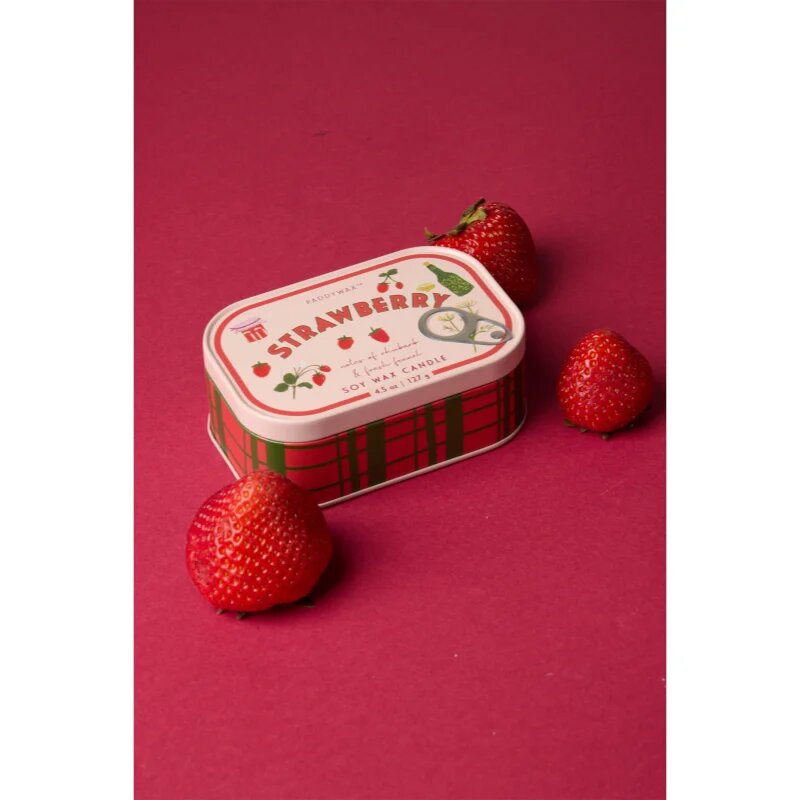 Paddywax Bistro Tin Strawberry vonná svíčka v plechovce 127 g