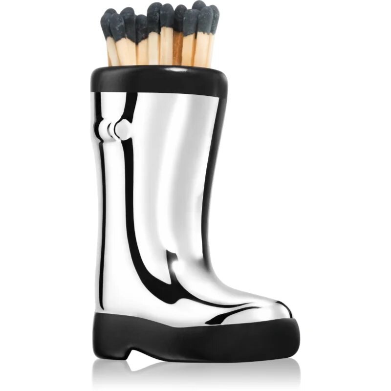 Paddywax Cowboy Boot Match Holder zápalky Chrome Metallic 25 ks