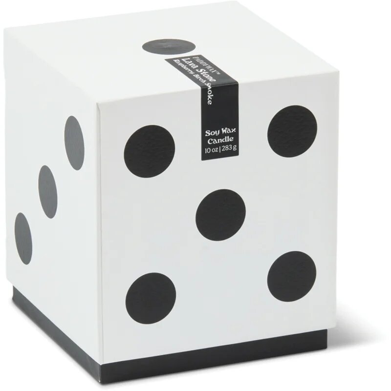 Paddywax Lucky Dice Lava Stone vonná svíčka z keramiky 283 g