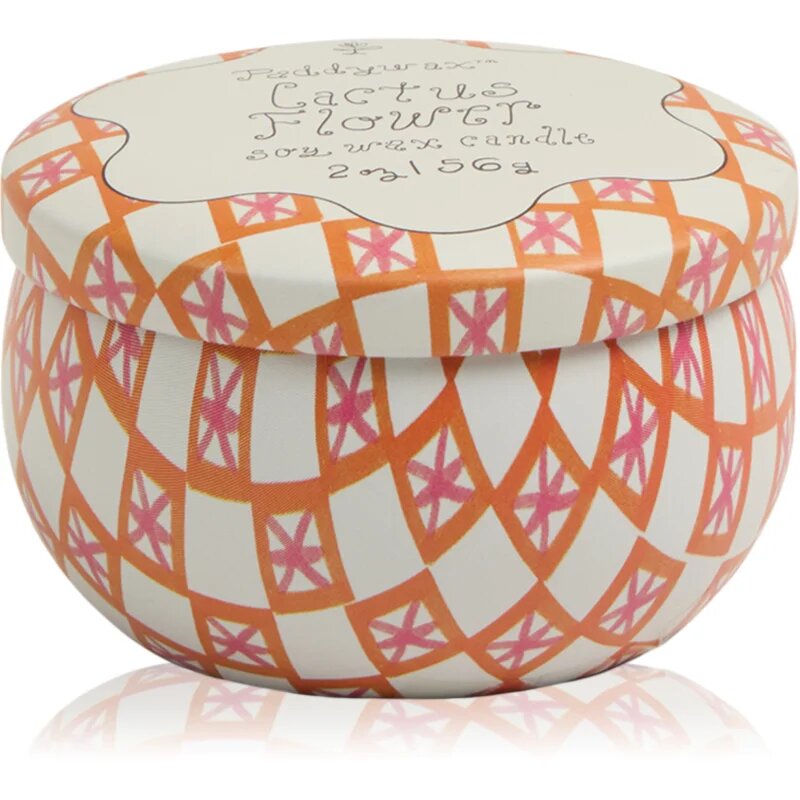 Paddywax Tulip Cactus Flower vonná svíčka s víčkem 56 g