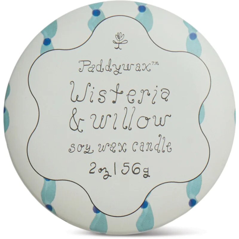 Paddywax Tulip Wisteria & Willow vonná svíčka s víčkem 56 g