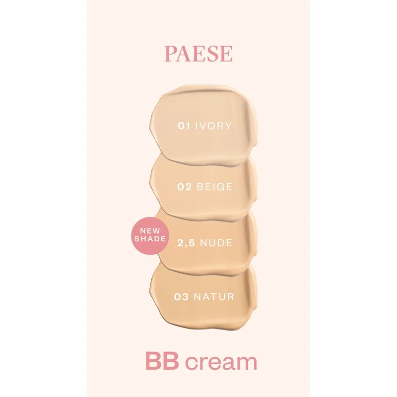 Paese BB Cream BB krém s kyselinou hyaluronovou odstín 25 Nude 30 ml