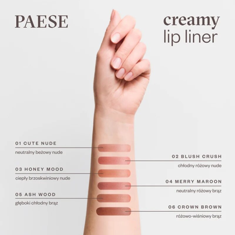 Paese Creamy Lip Liner krémová tužka na rty odstín 04 merry maroon 0.6 g