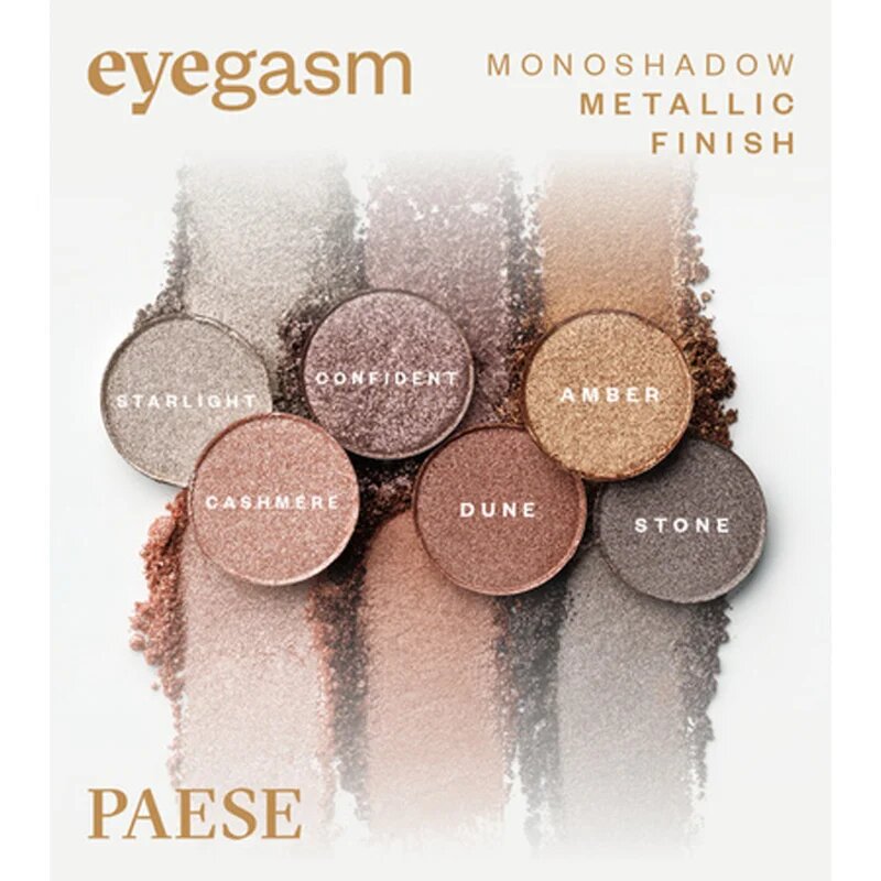 Paese Eyegasm Eyeshadow dlouhotrvající oční stíny odstín 10 Confident 1.5 g