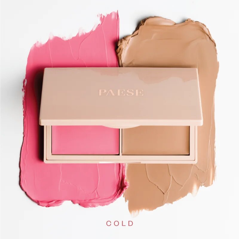 Paese Kiss My Cheeks Face Contouring Palette Cold konturovací paletka odstín 02 Cold 15 g