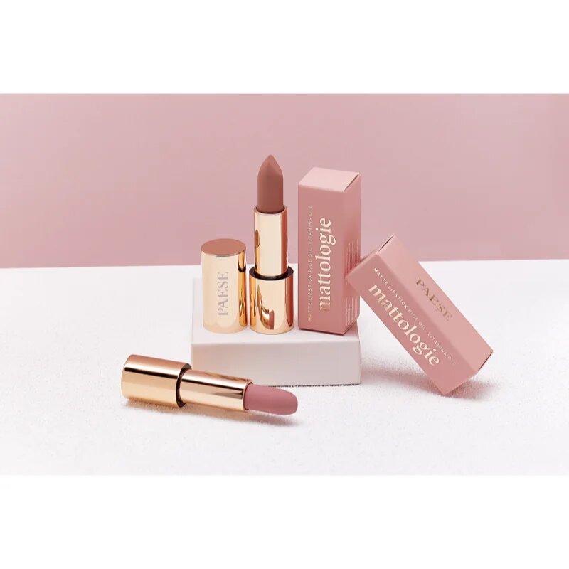 Paese Mattologie Lipstick matná rtěnka odstín 107 No Make Up Nude 4.3 g