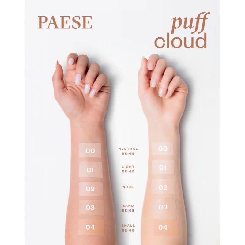 Paese Puff Cloud Foundation ultra lehký make-up SPF 20 odstín 00 Natural Beige 37 ml