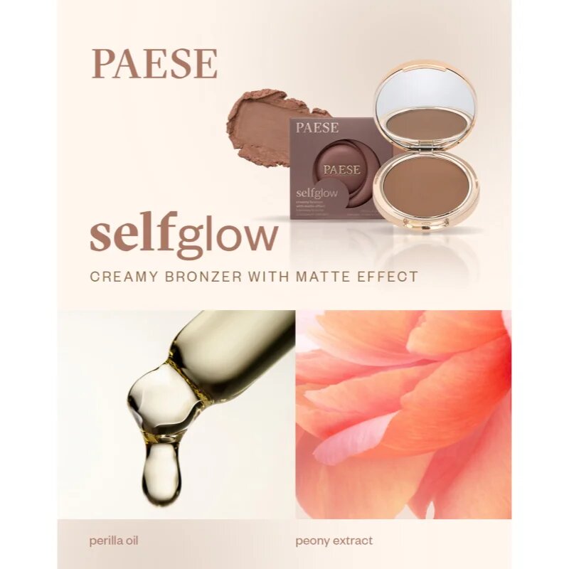 Paese Self Glow Bronzer krémový bronzer odstín 01 velvet tan 8 g