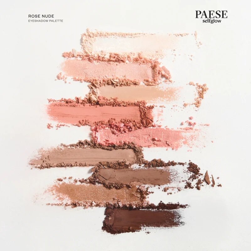 Paese Self Glow Eyeshadow Palette paletka očních stínů odstín Rose Nude 12.5 g