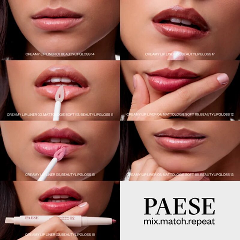 Paese Tasty Lips Beauty Lipgloss lesk na rty odstín 12 berry drizzle 4.5 ml