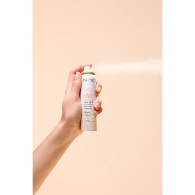 Paese Ultra-light Protective Mist Over Make-up fixační sprej na make-up SPF 50 75 ml