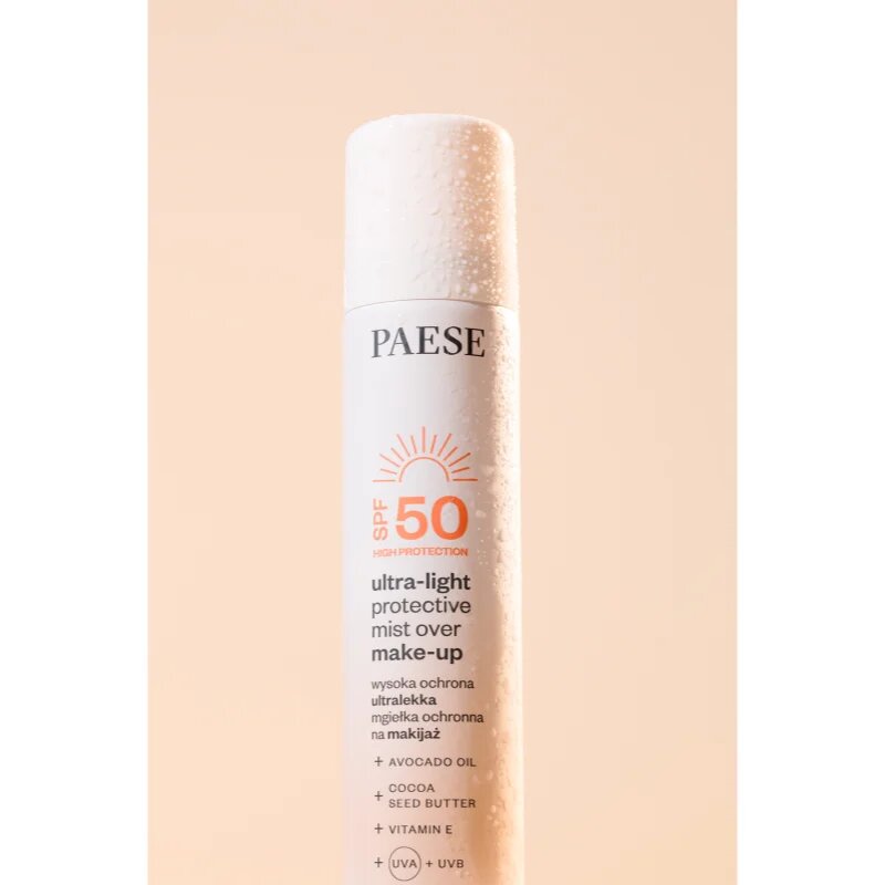 Paese Ultra-light Protective Mist Over Make-up fixační sprej na make-up SPF 50 75 ml