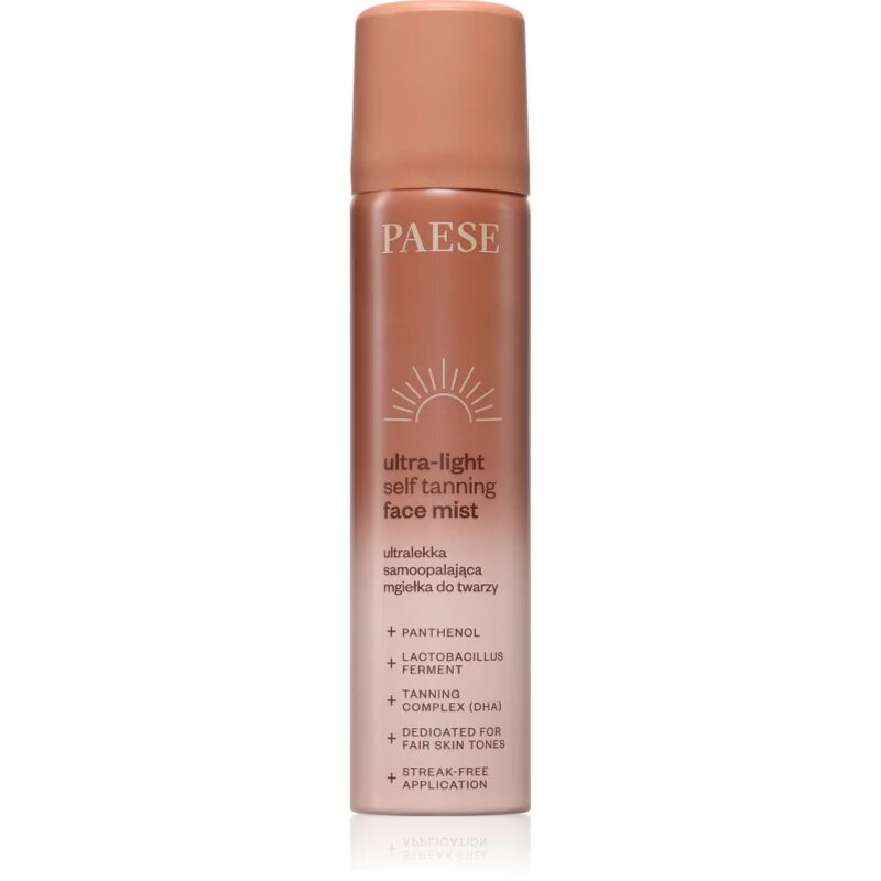 Paese Ultra-light Self Tanning Face Mist samoopalovací mlha na obličej 75 ml