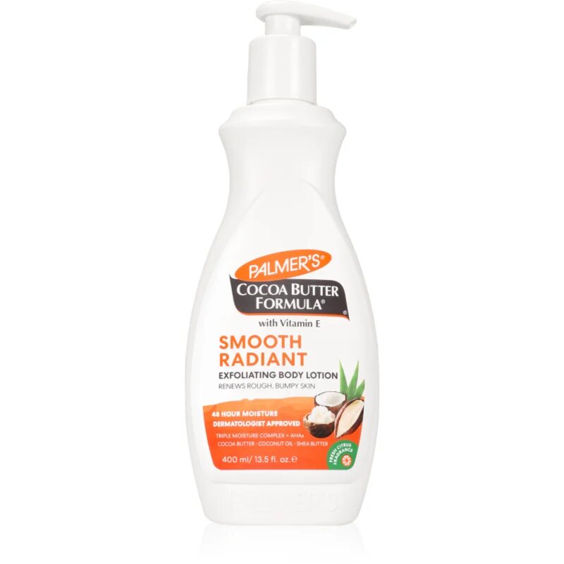 Palmer’s Cocoa Butter Formula Retexture & Renew jemné exfoliační mléko na tělo 400 ml