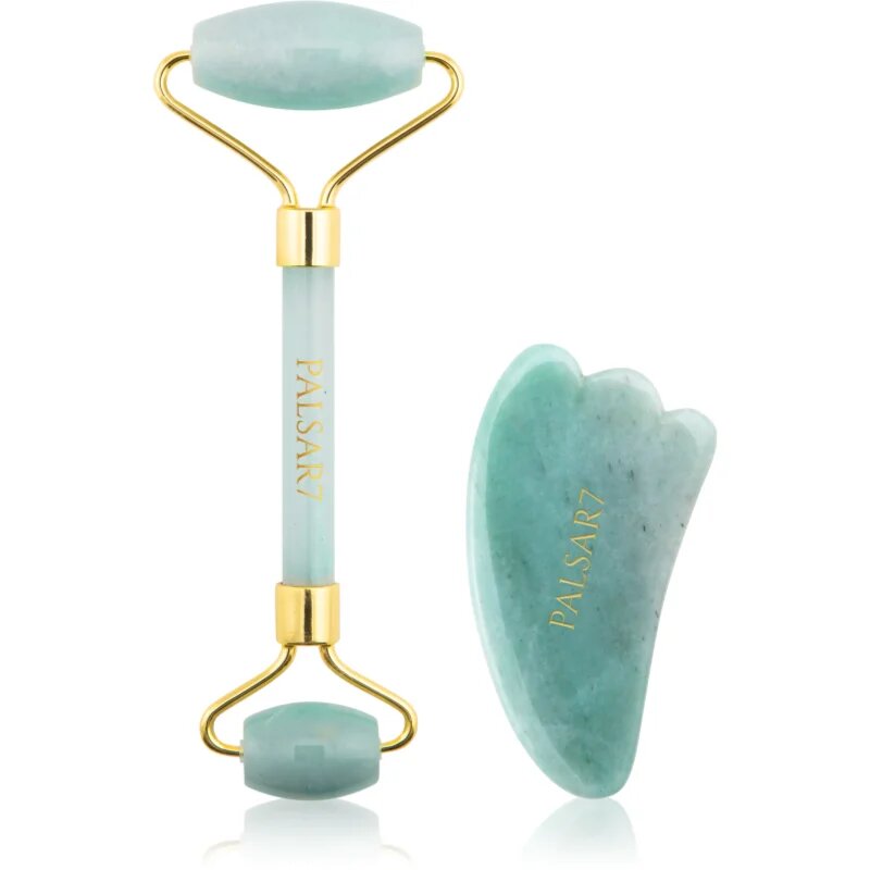 PALSAR7 Massage Roller and Guasha Jade masážní váleček na obličej a masážní pomůcka