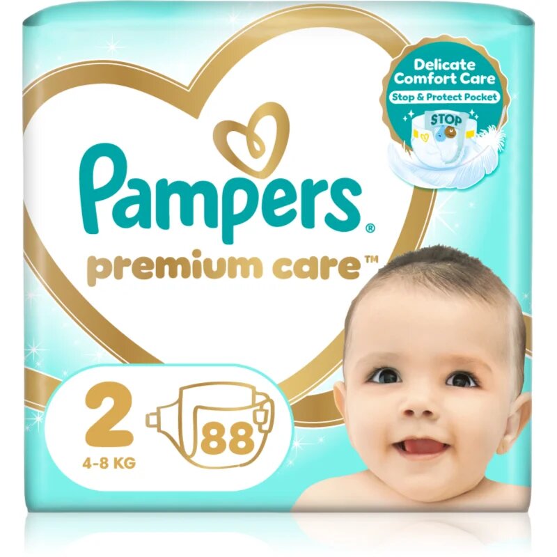 Pampers Premium Care Size 2 jednorázové pleny 4-8 kg 88 kg